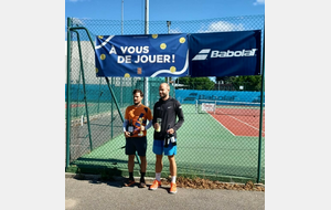 François Rival vainqueur du tournoi +35 ans de Meximieux