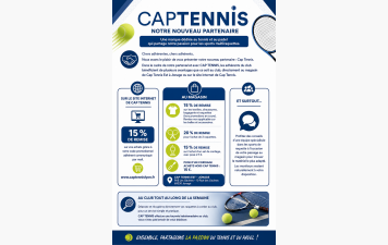 Nouveau partenaire : CAP TENNIS